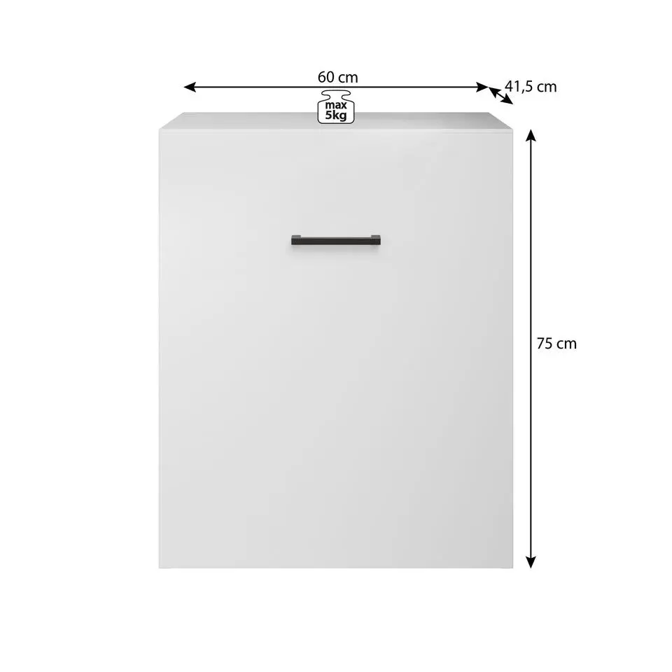 Meubella - Bureau Dice - Wit - Uitklapbaar - 132 cm