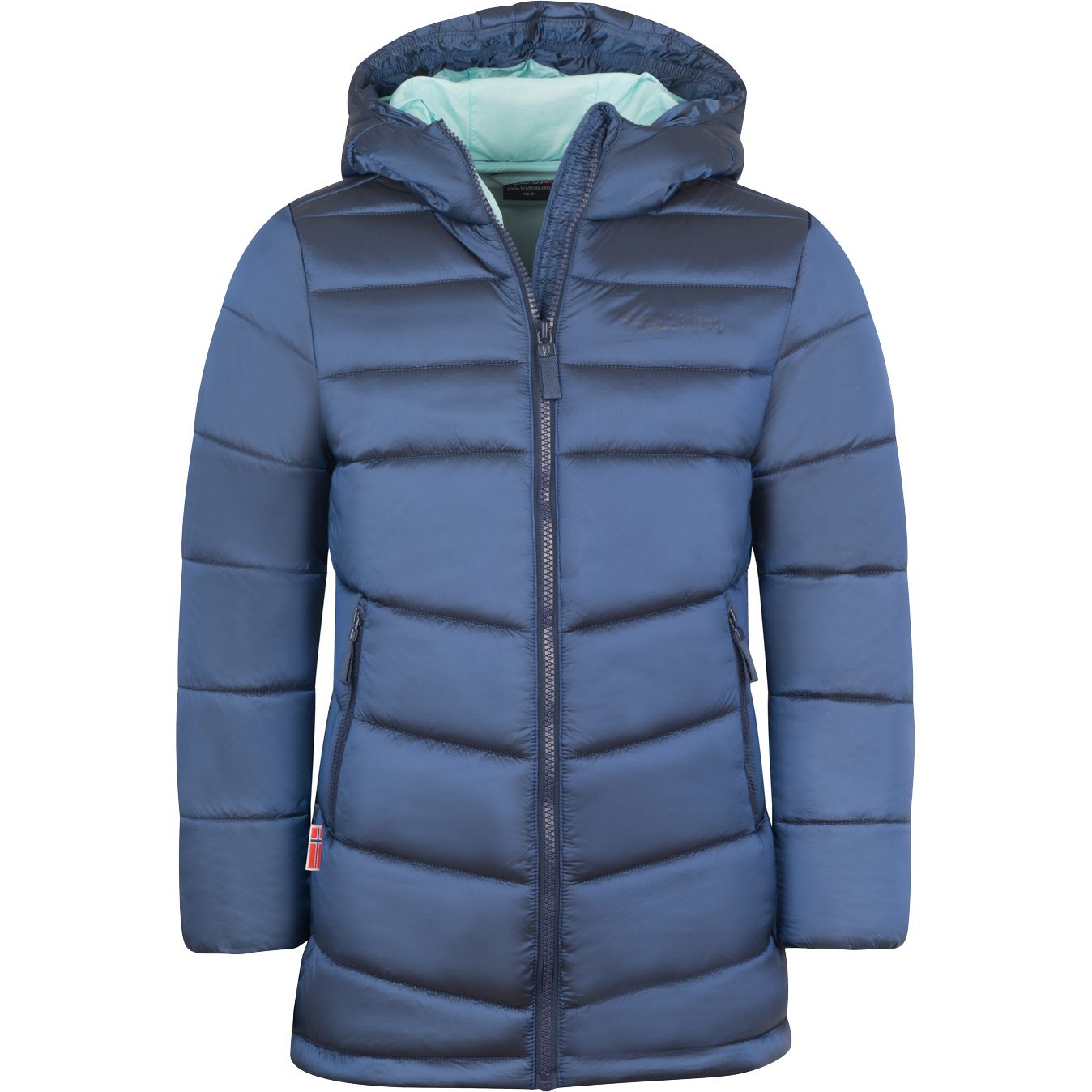 Trollkids Trondheim Mantel Mädchen lotus blue