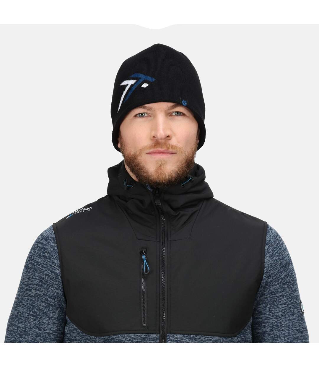 Regatta - Bonnet imperméable - Homme (Noir / Bleu pétrole) - UTRG6166