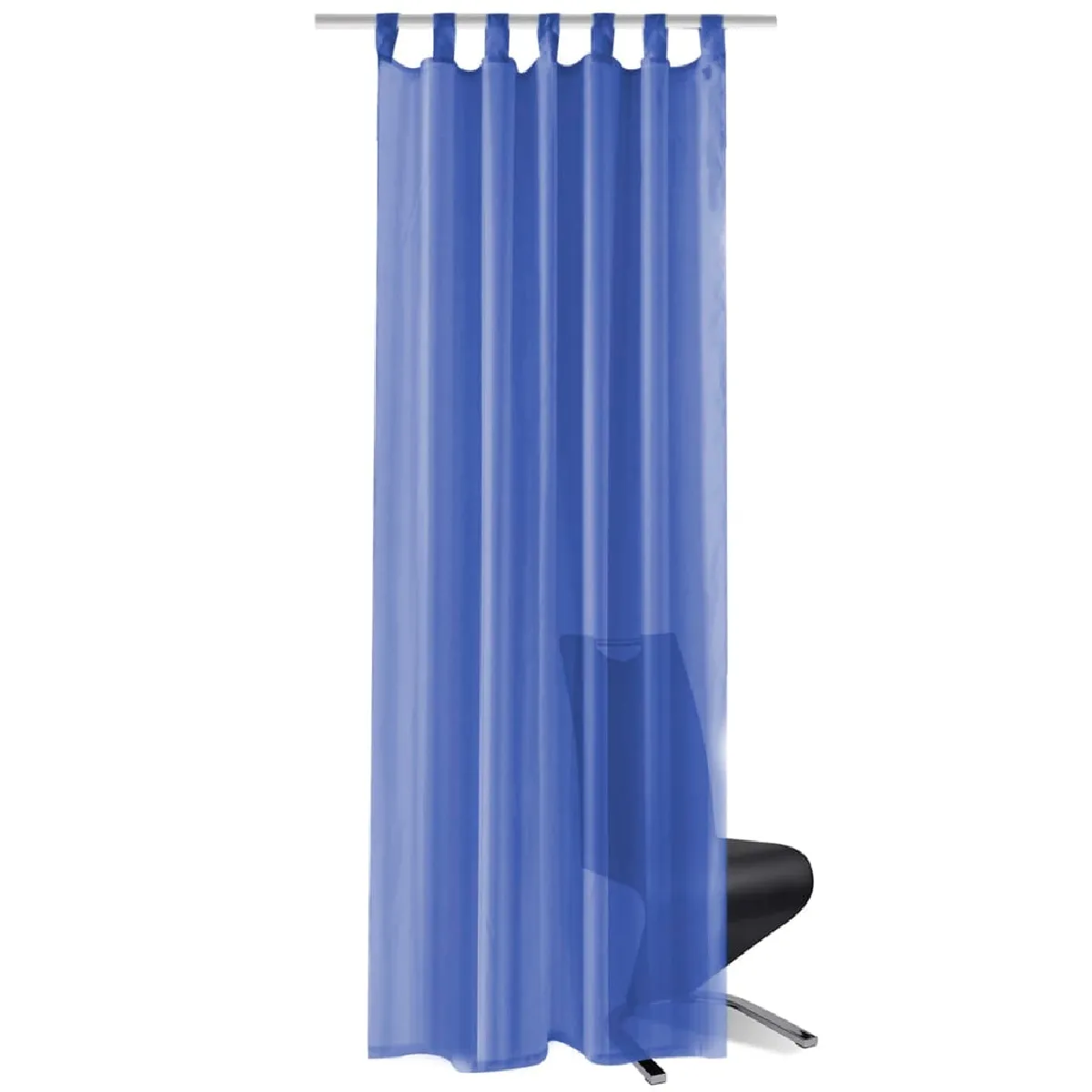 vidaXL Rideaux - Bleu royal