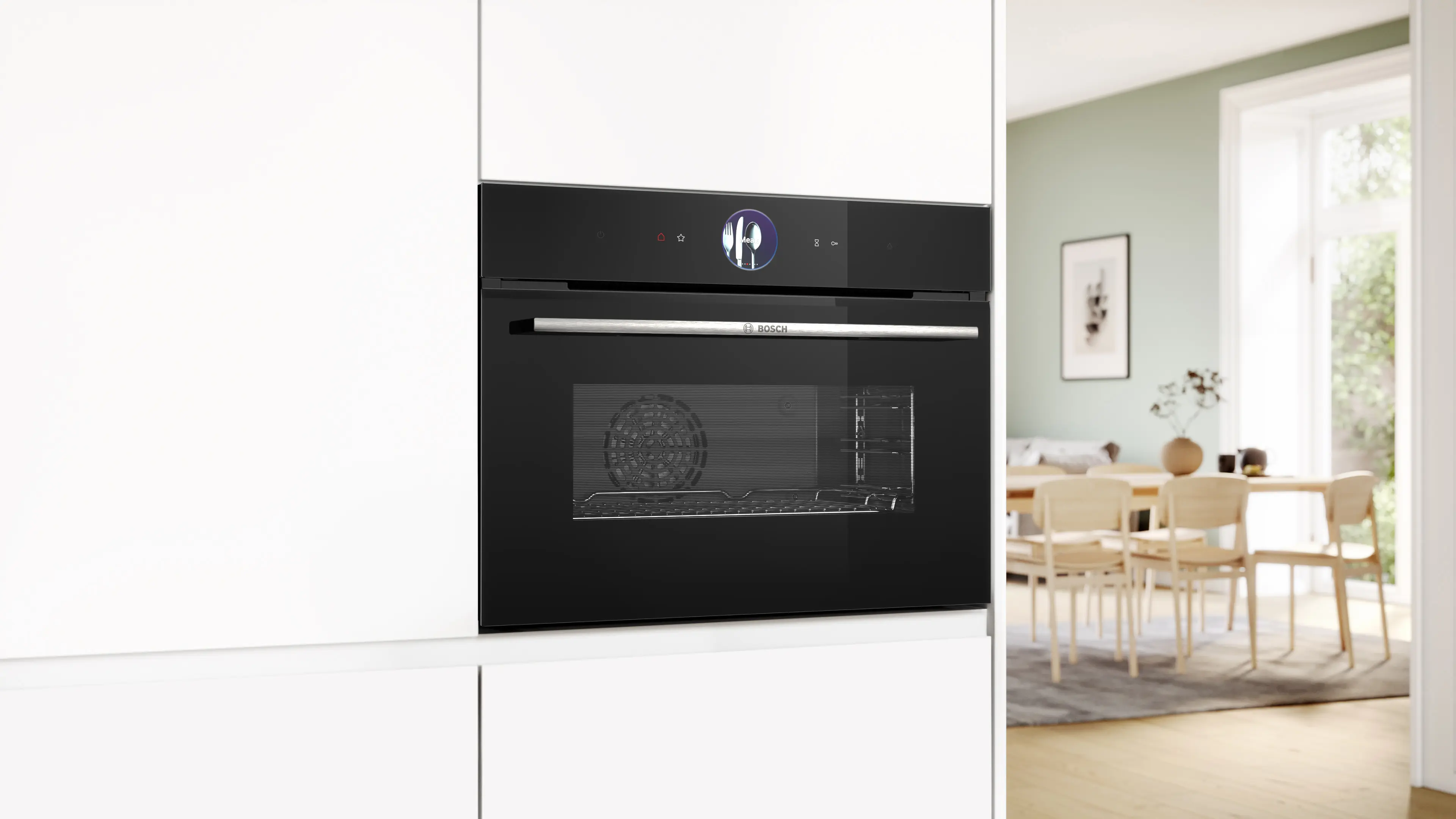 Serie 8 Compacte bakoven met volwaardige stoom 60 x 45 cm Zwart