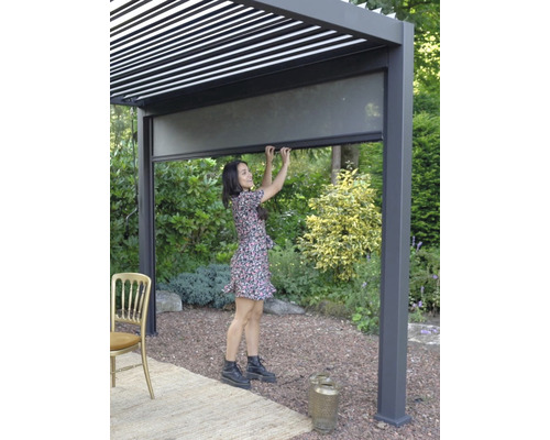 Mirador parasol voor 400 cm zijkant, zwart