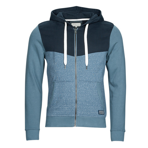 Tom Tailor - COLORBLOCK ZIPPER - Bleu