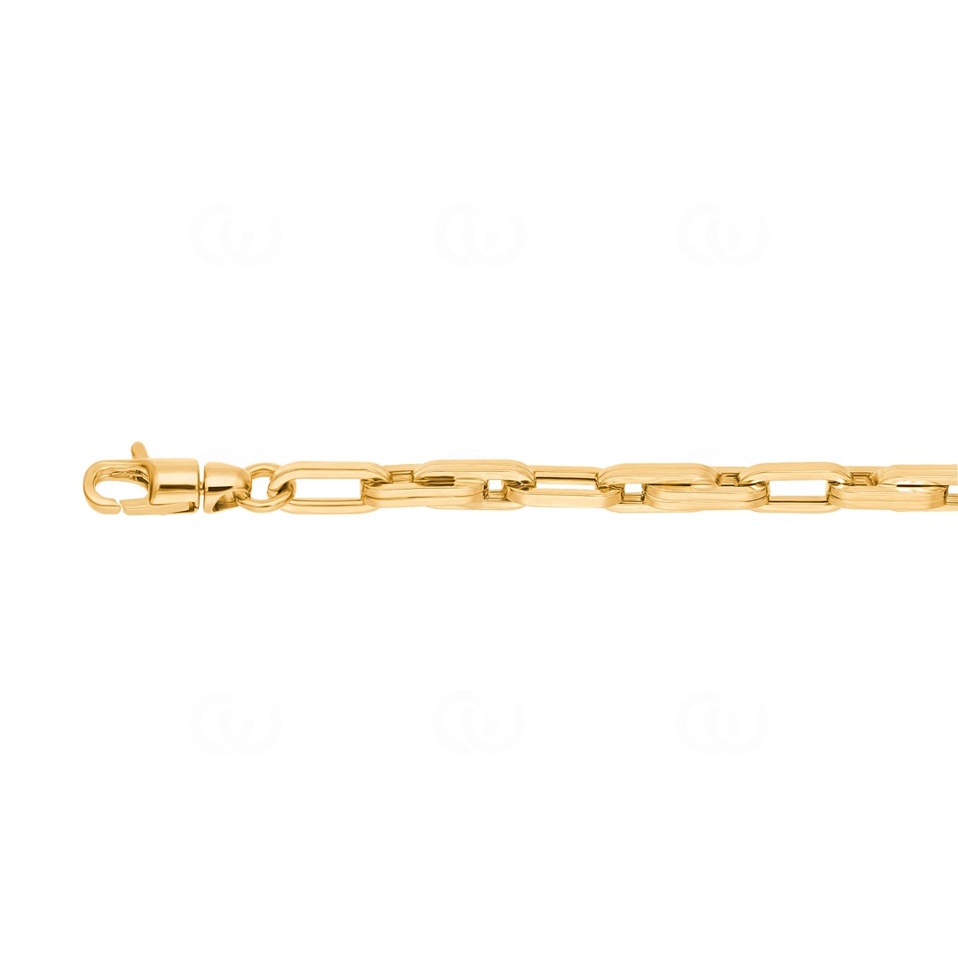 4.1mm Fantasiearmband 750/18 K Gelbgold halbmassiv