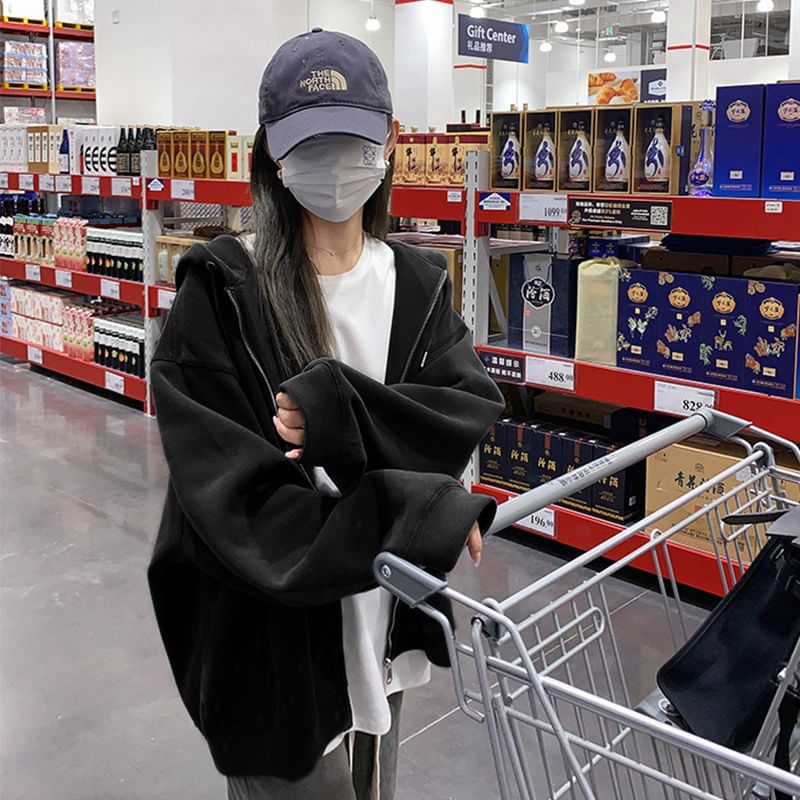 Essere - Effen oversized hoodie met rits