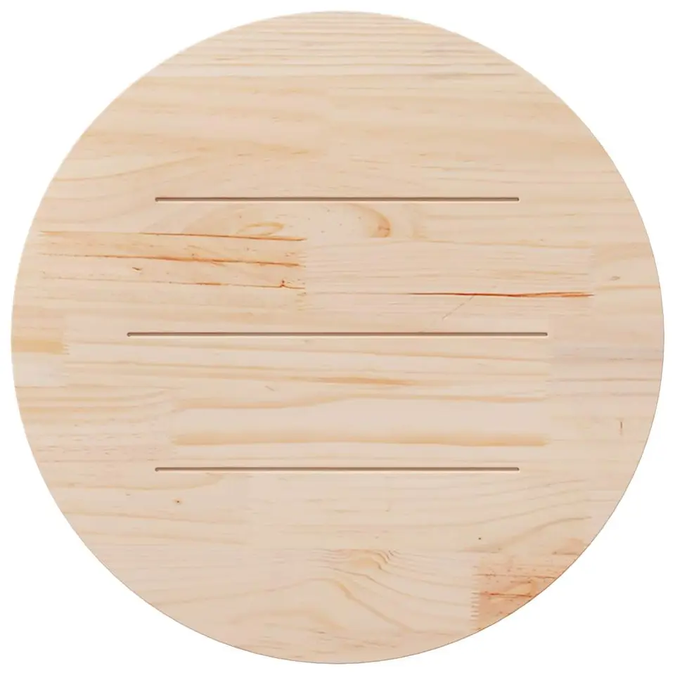 vidaXL - Tafelblad - Bruin - Grenenhout - Ø 80 x 2.5 cm