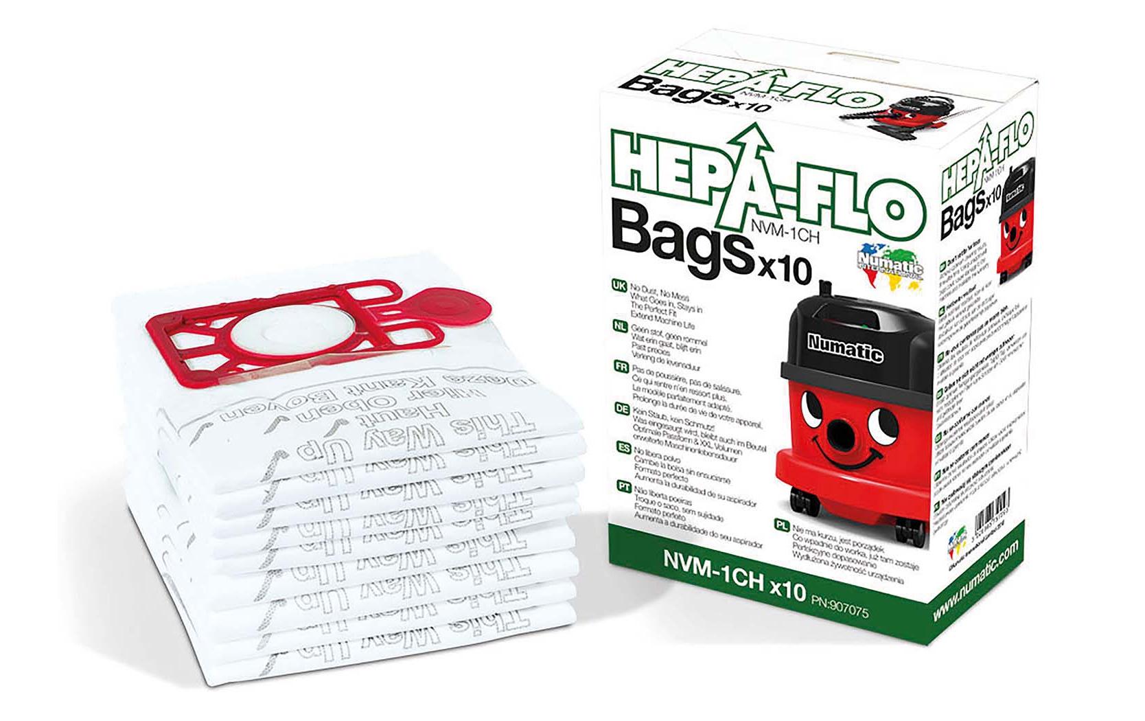 Staubfilterbeutel Hepa-Flo NVM-1AH 10 StückHochleistungsfilter
