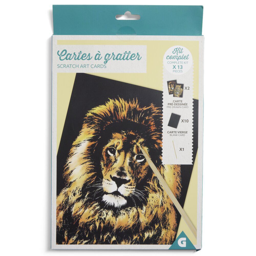 Kit créatif cartes à gratter - 2 modèles