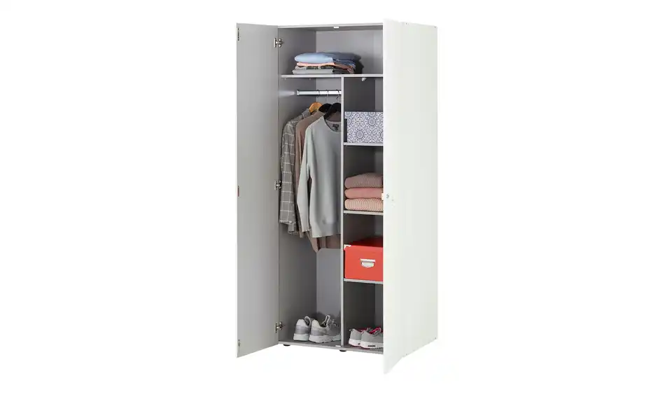 Kleiderschrank Multischrank-System 80 cm Weiß