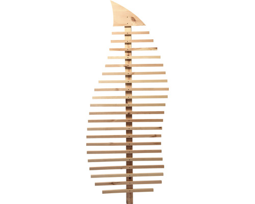Fraxinus blad houten trellis (bouwpakket) 76 x 6,5 x 186 cm natuurlijk