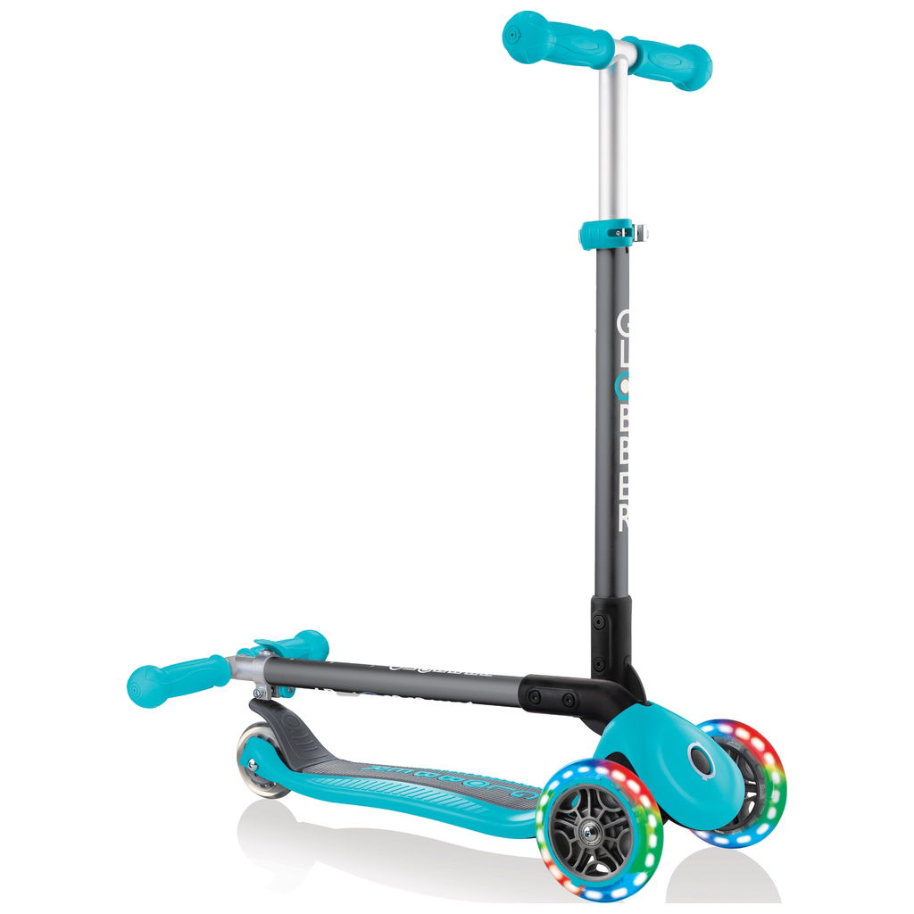 GlobberGlobber   Scooter Primo Foldable Lights teal