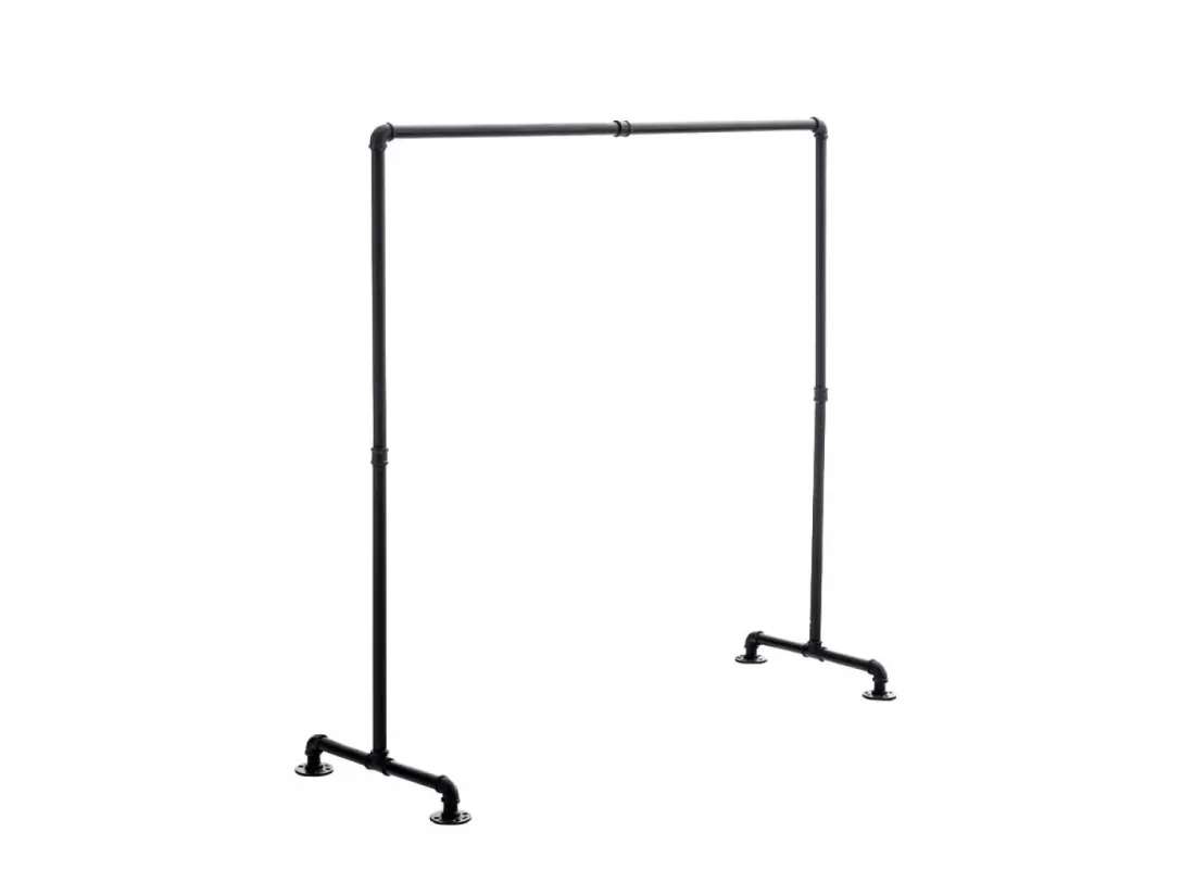 Portant à vêtement - Métal - 150 cm - Noir - Jersey