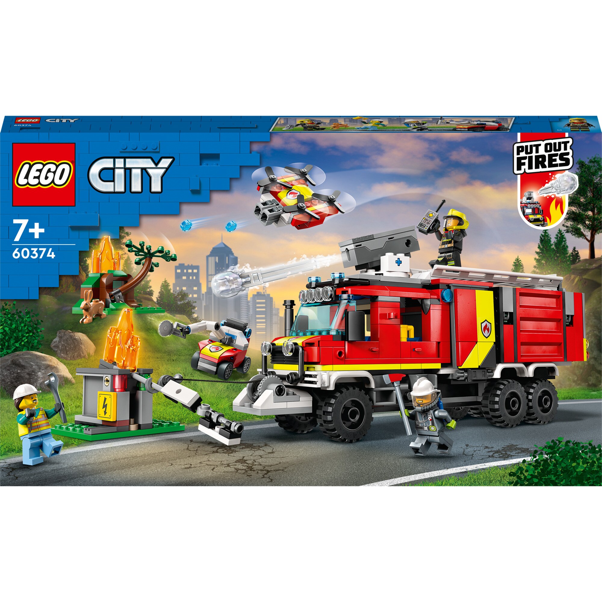 LEGO Konstruktionsspielzeug City Einsatzleitwagen der Feuerwehr