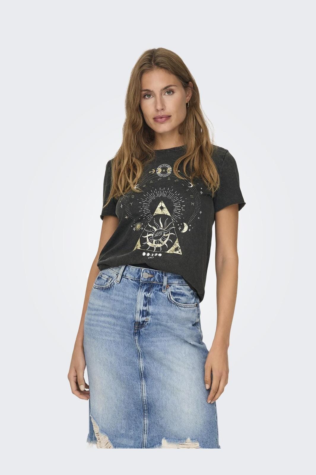 Only Onllucy Life Reg S/S Top 4584384 black zodiac