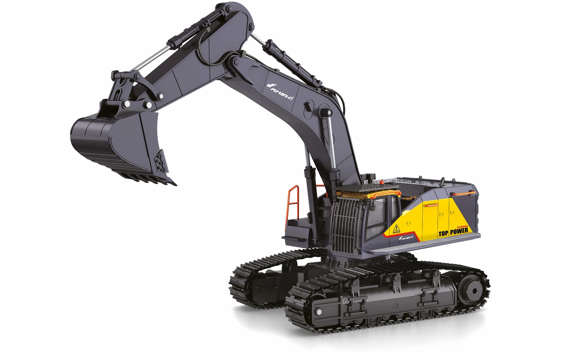 Raupenbagger ACV730 V1 Gelb, RTR, 1:14<br>Voll funktionsfähiger Kettenbagger im Massstab 1:14