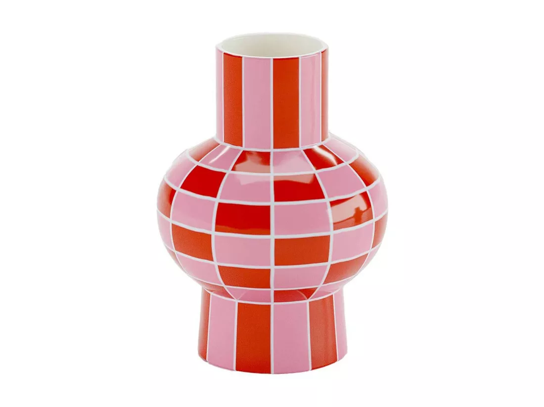 LOUVRE - Vase céramique motif damier