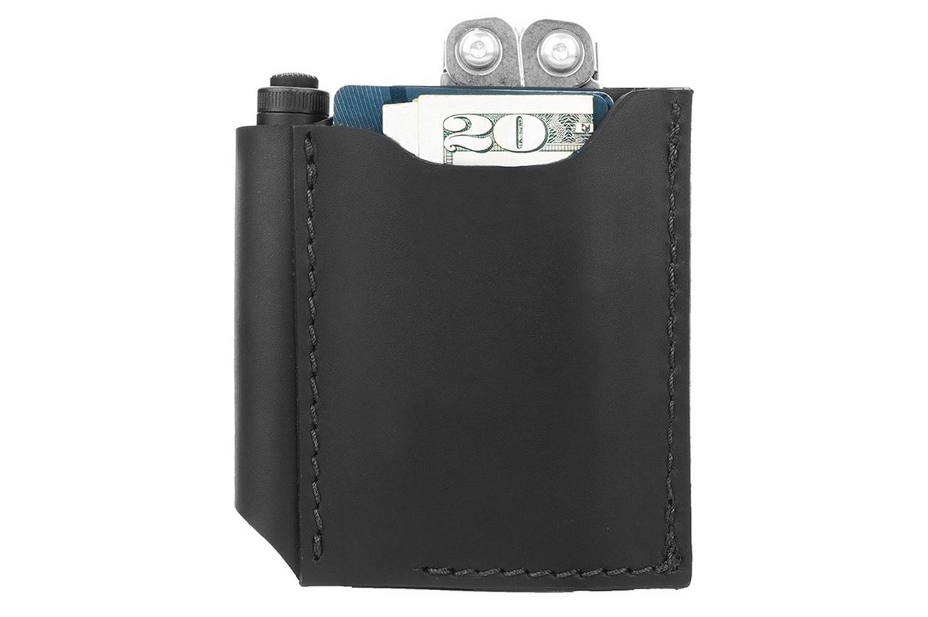1791 EDC Pocket Duo Tool Organizer EDC-PK-DUO-BLK-A Black, lederen broekzakholster