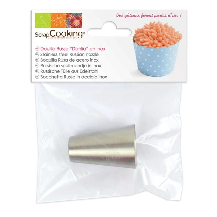 Douille pâtissière russe Dahlia en inox Scrapcooking
