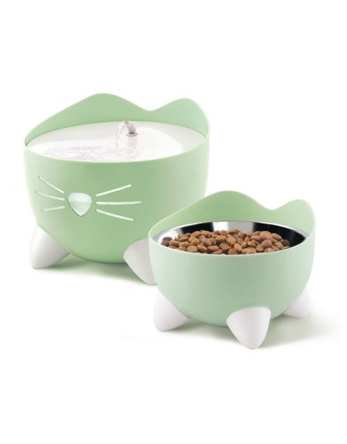 Catit Pixi Fountain Combi Kit - Kattendrinkbak - Groen Wit