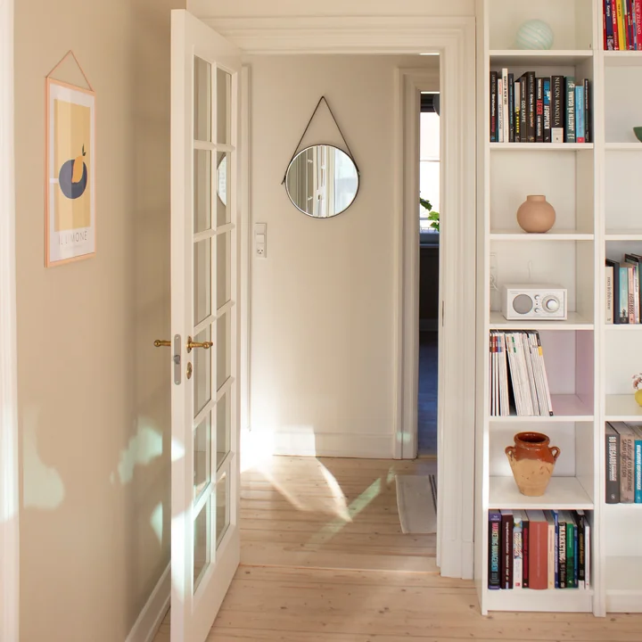 HAY - Strap Mirror No. 2 , Ø 50 cm, grün