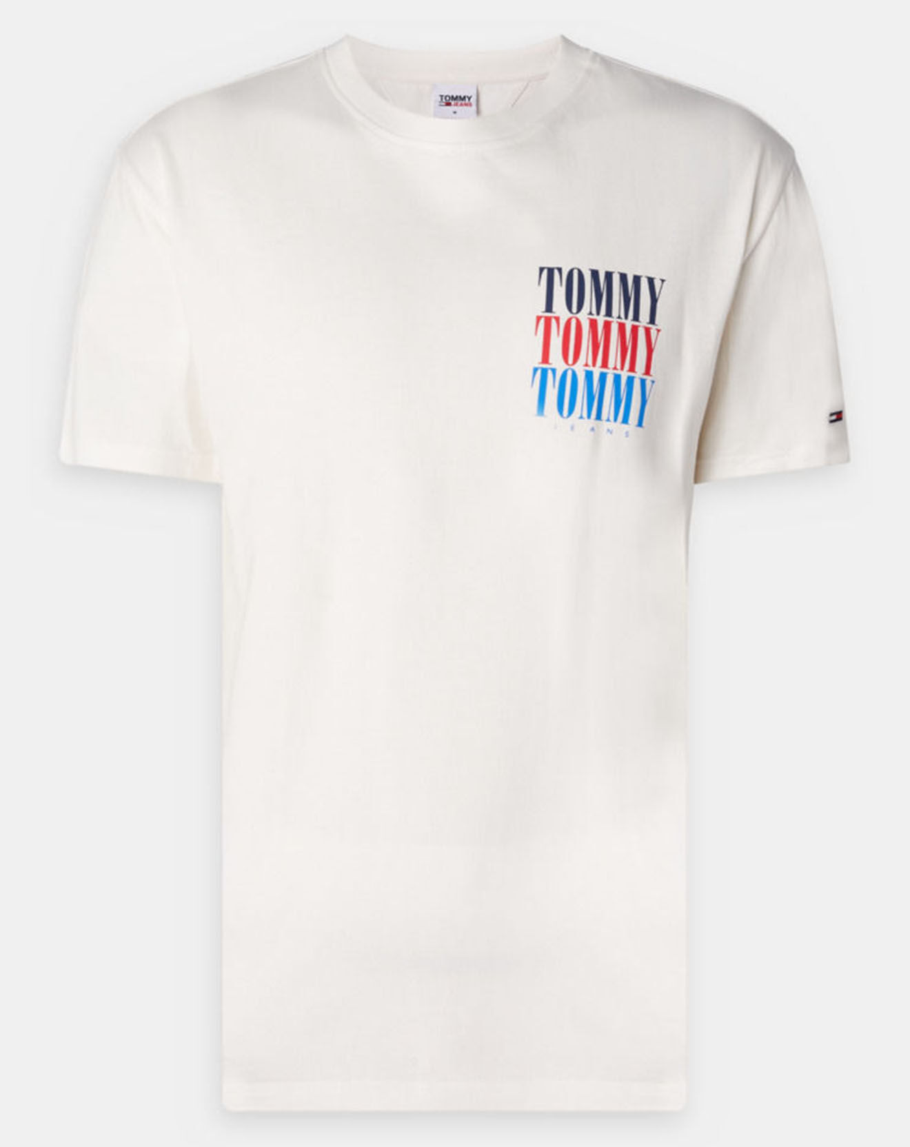 Tommy Jeans T-Shirt Multi Logo écru