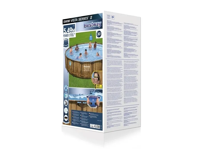 Bestway Power Steel™ Swim Vista Series™ Pool Set - 5.49m x 1.22m 23062 L