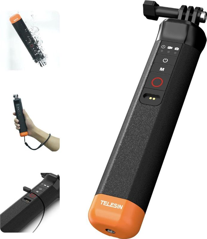 Stablecam - Telesin Bluetooth - Drijvende Stick - Voor GoPro 12/11/10 - Droneaccessoire