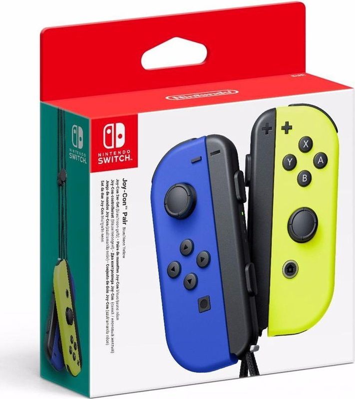Nintendo Switch Joy-Con Controller Paar - Blauw en Neon Geel