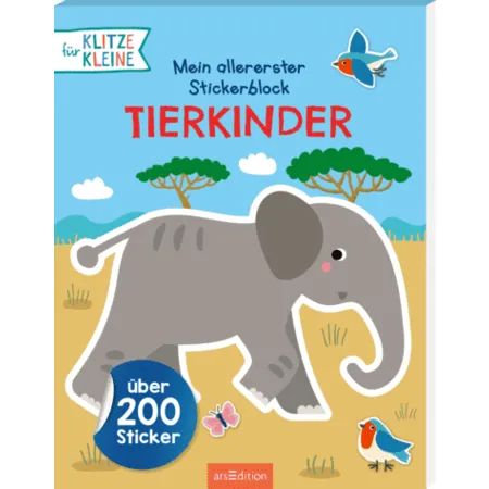 ars Edition Mein allererster Stickerblock Tierkinder
