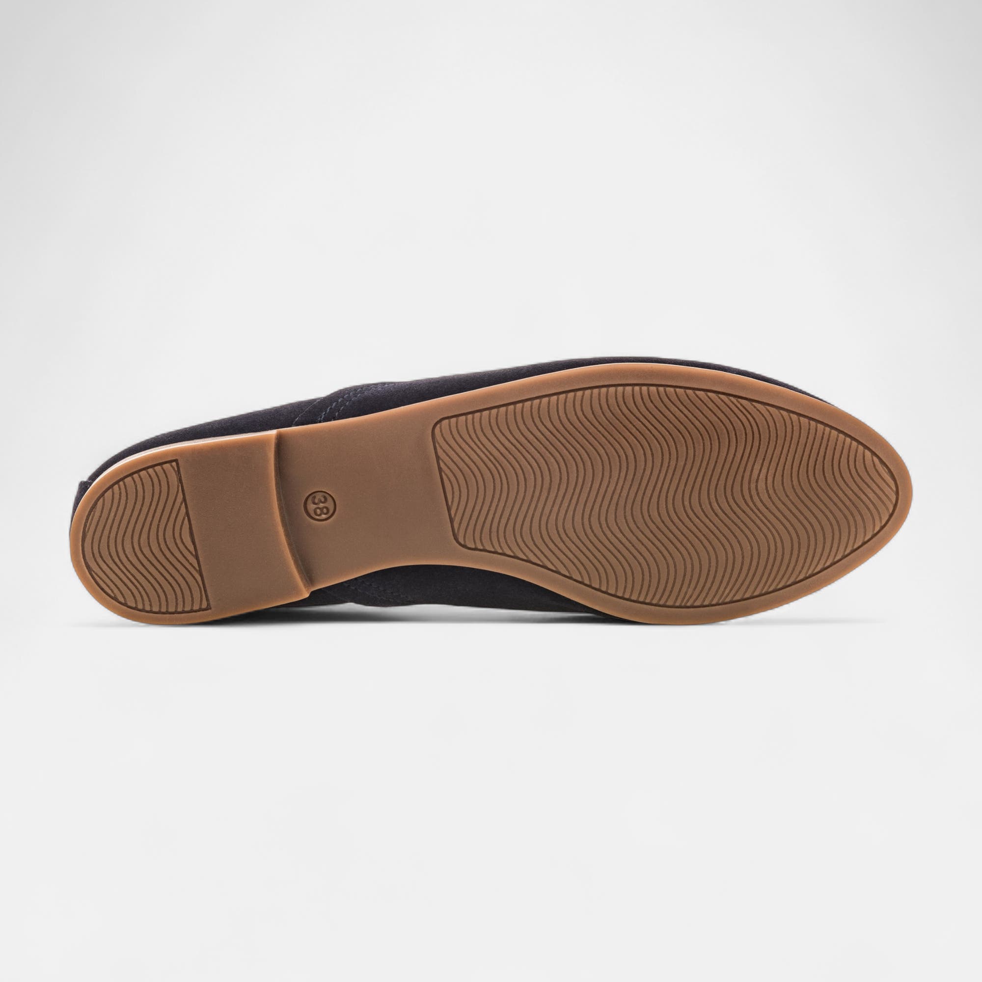 Mocassins Femme en cuir bleu marine