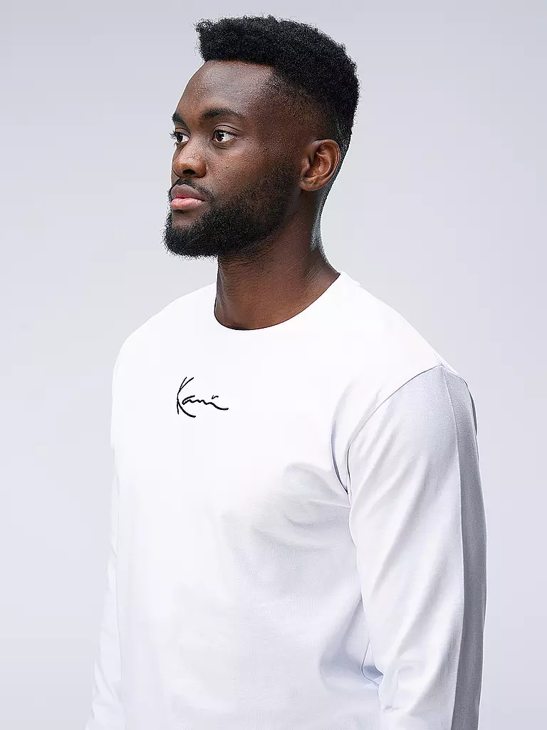 KARL KANI Langarmshirt weiss