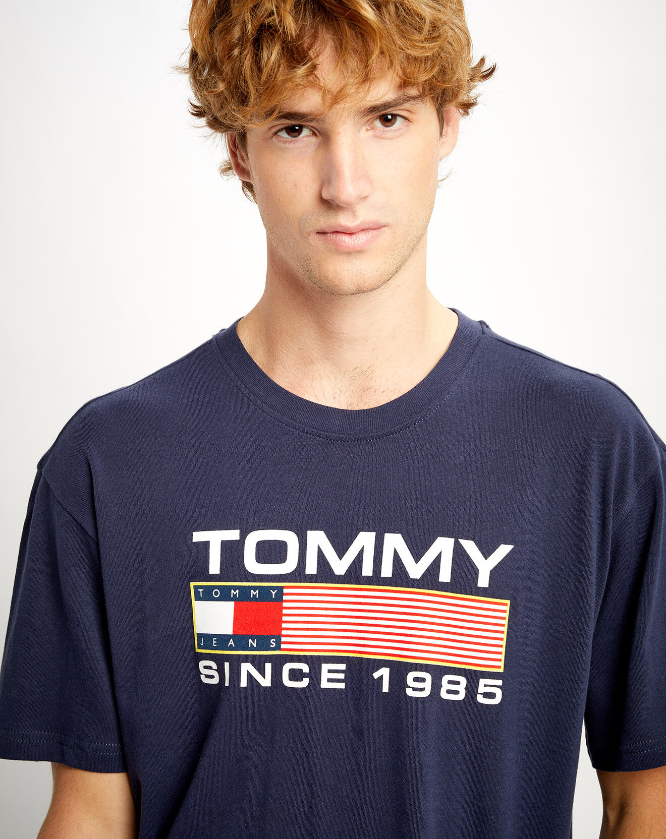 Tommy Jeans T-Shirt Athletic Twisted logo bleu marine