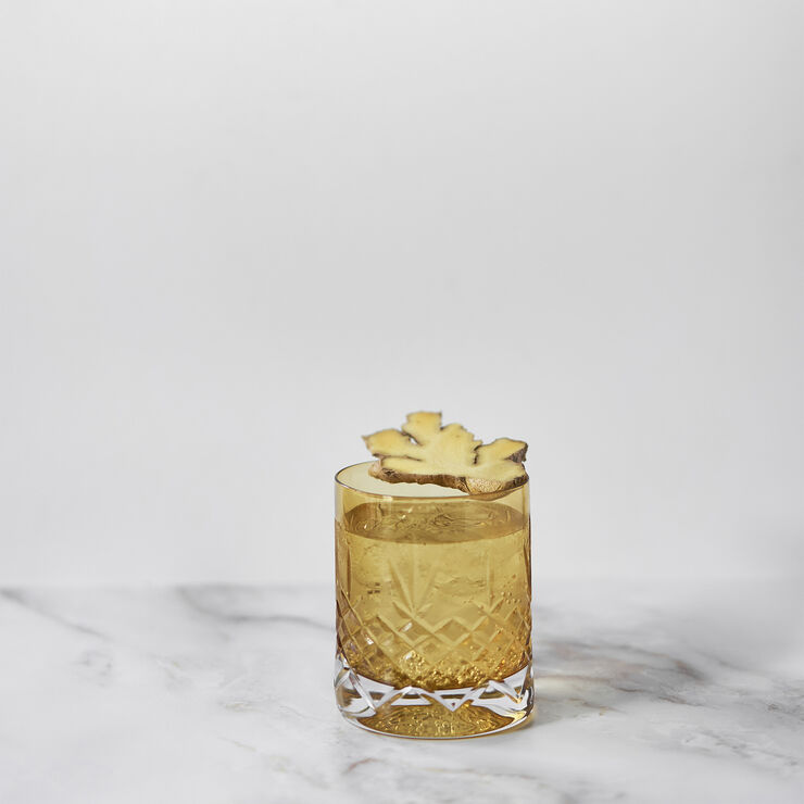 Frederik Bagger Crispy Citrine Lowball - 2 pcs. Gul & transparent