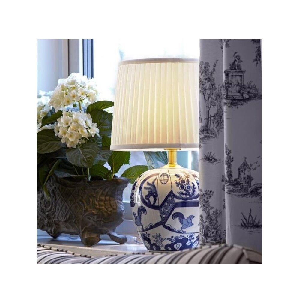 BORDLAMPE MARKSLÖJD GÖTEBORG STOR BLÅ/HVIT