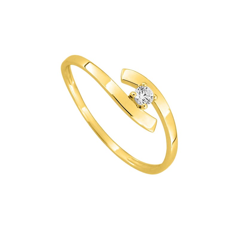 Bague Femme - Oxyde de zirconium - Or 9 Carats