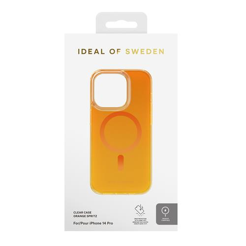 iPhone 14 Pro MagSafe Hardcase Hülle Clear Case Designer (IDCLCMS-I2261P-499) - Orange Spritz