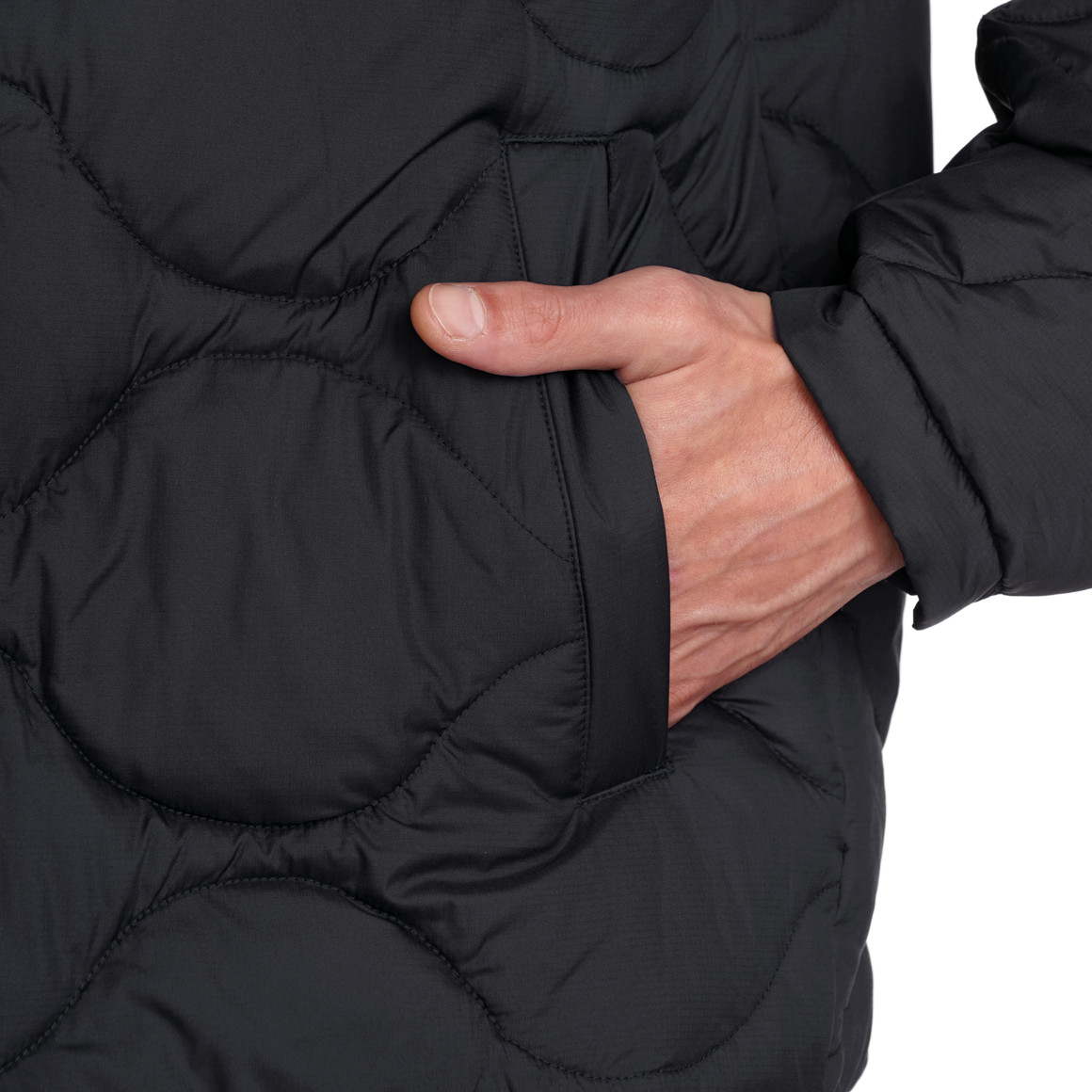 Jonas Nielsen Herren Steppjacke mit Knopfleiste dunkelblau
