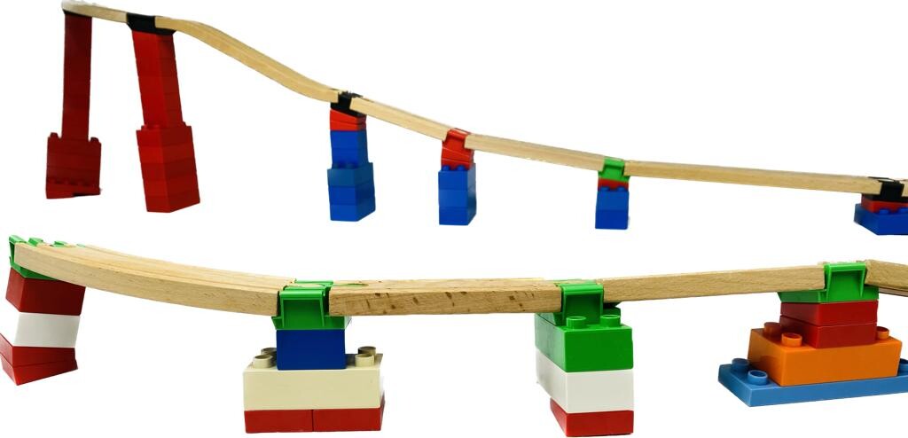 Toy2 Track Connectors - Engineer Set - Slope Og Arches - 64 Dele