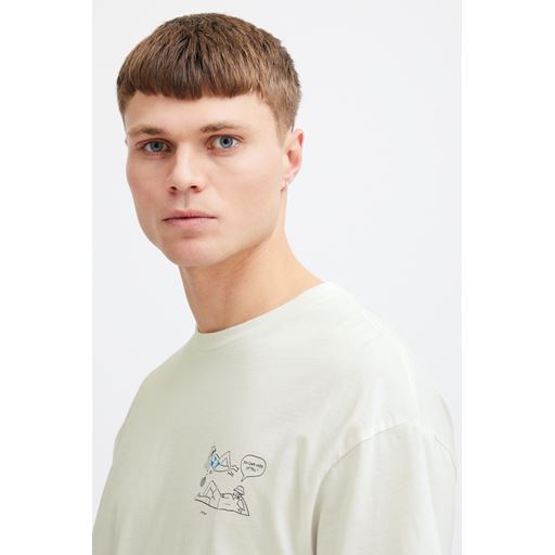 Solid Ihsan T-shirt, Off White, M