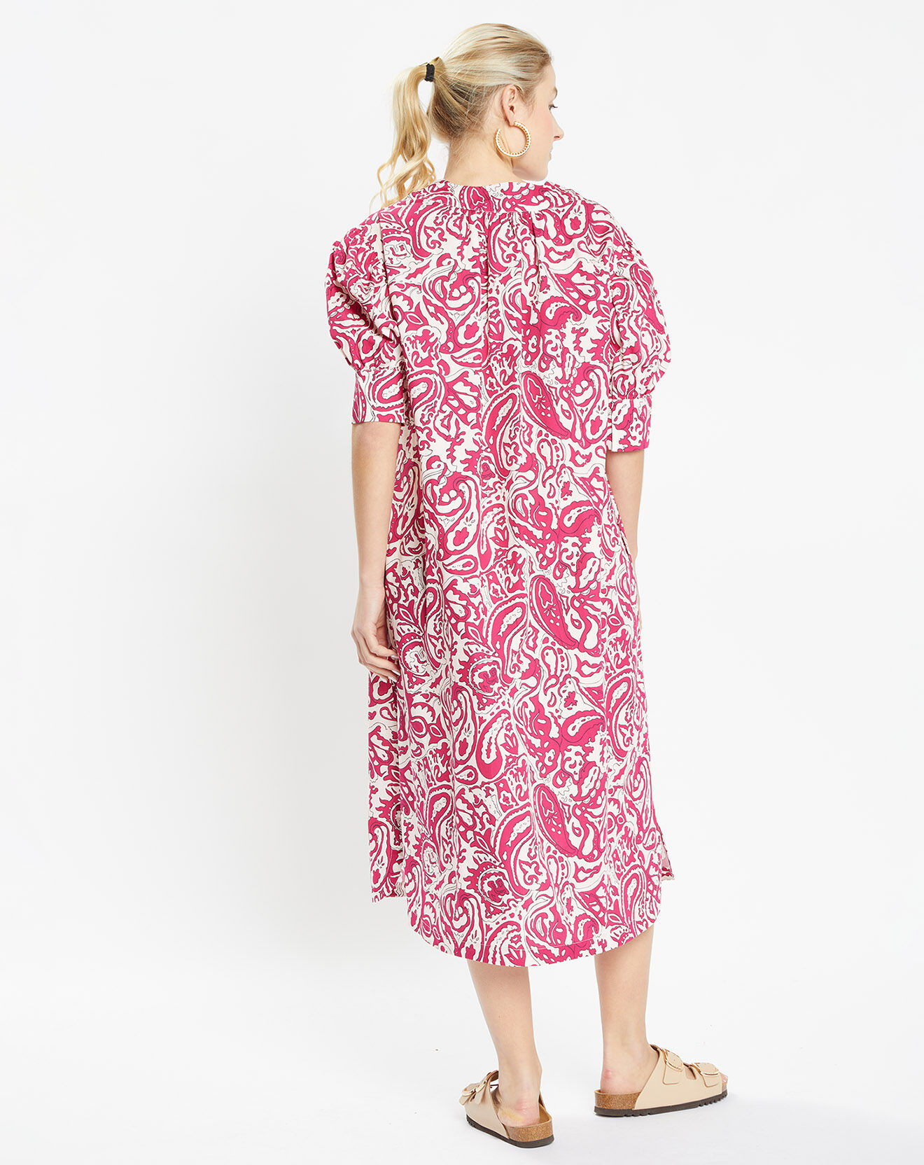 Jodhpur Robe Pipo imprimée rose