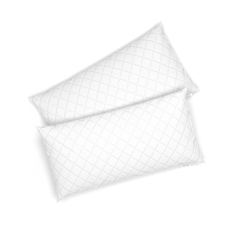 VitaliSpa 2er Set Microfaser Kopfkissen 40 x 80 cm Allergiker geeignet Kissen