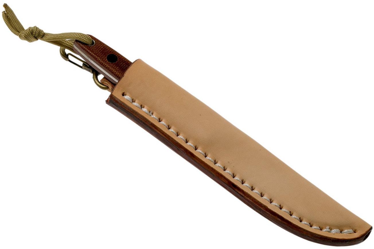 Ohta OFB SS 75 Natural Canvas Micarta vaststaand mes