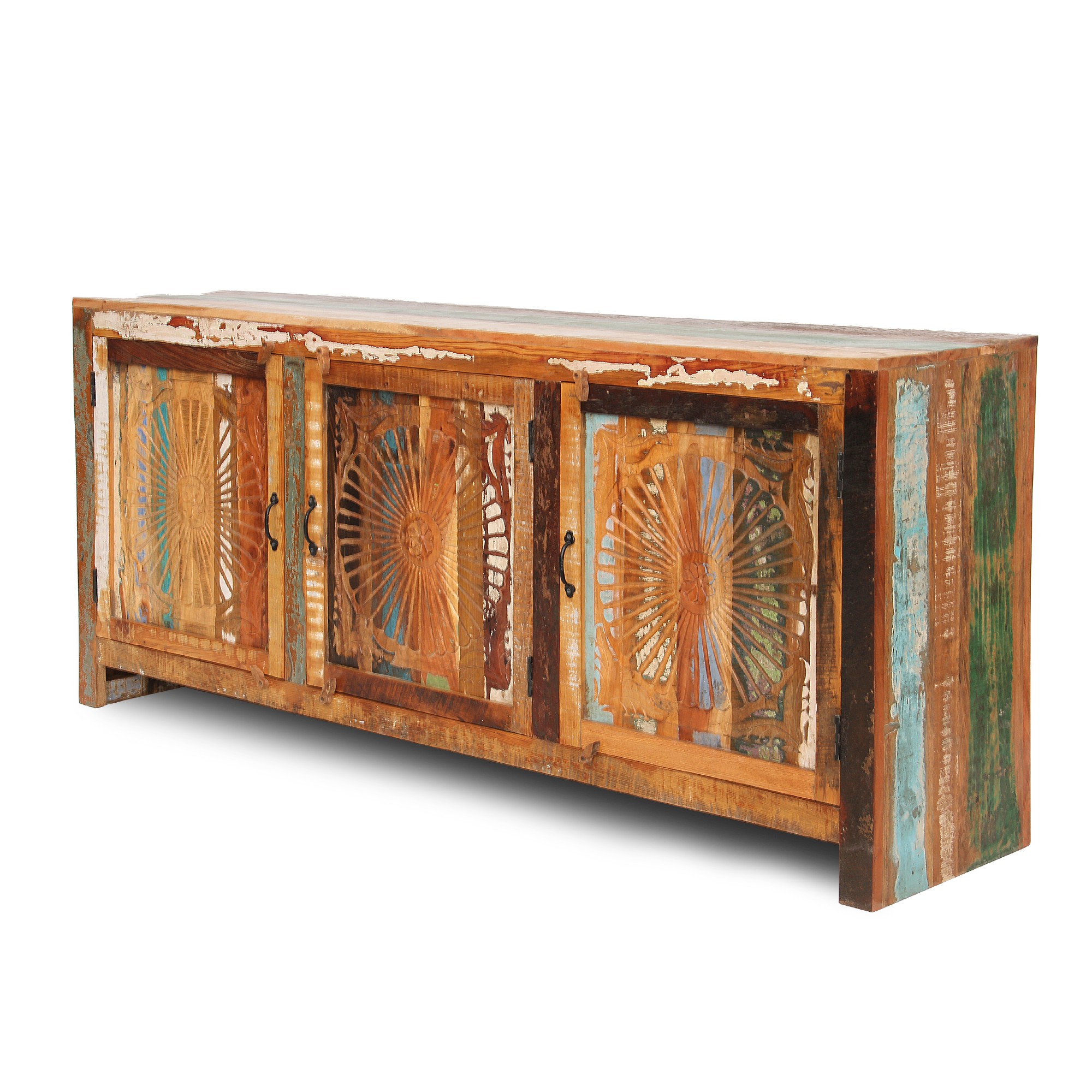 Sideboard 'Sune', natur, Restfarbe, T 45 cm, B 205 cm, H 90 cm von fischer's lagerhaus