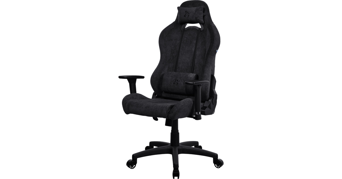 ArozziTorretta Soft Fabric - Pure Black gamestoel  (Zwart)