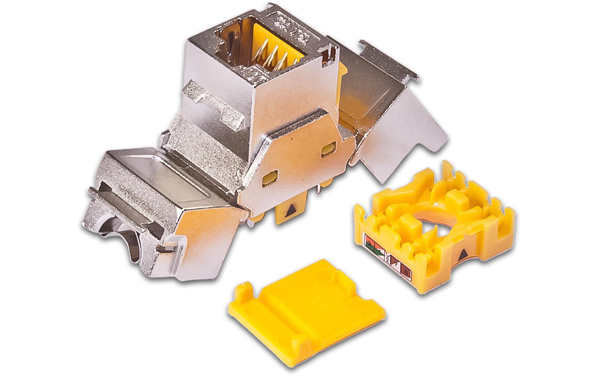 Keystone-Modul Cat.6A STP EA 1 StückCat.6A 10Gbps Keystone Modul zum Netzwerkkabelanschluss - 1 Stück