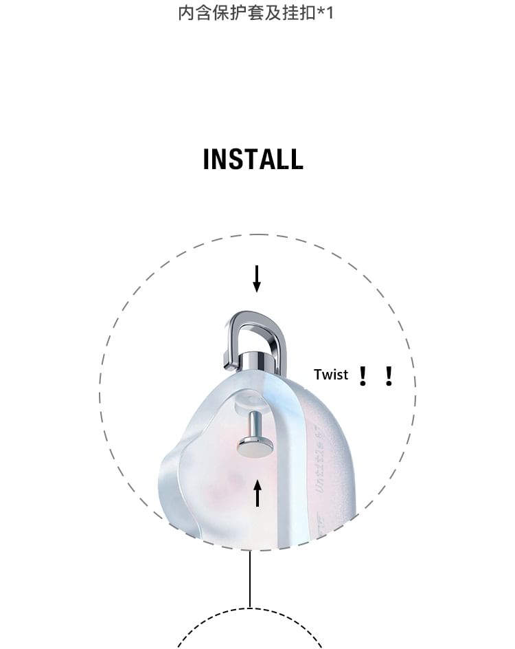 Krocalute - Bear Holographic AirPods / Pro oortelefoonhoesje