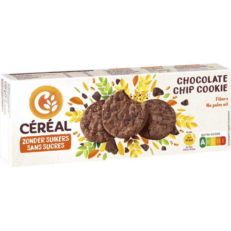 Céréal Chocolate chip cookie zonder suikers