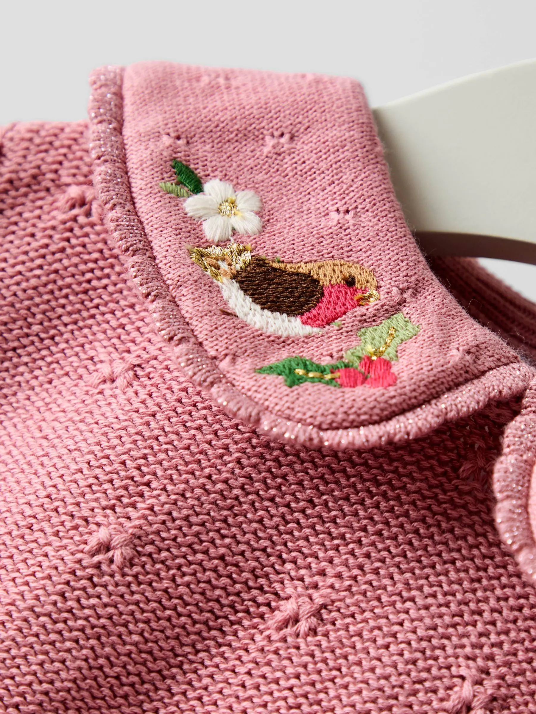 Roze Kerstmis - JoJo Maman Bébé Knitted Combo Dress