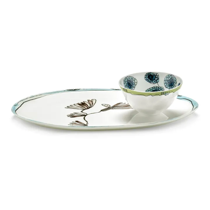 Serax Plat oval Camelia, Serax for Marni | Aubergine