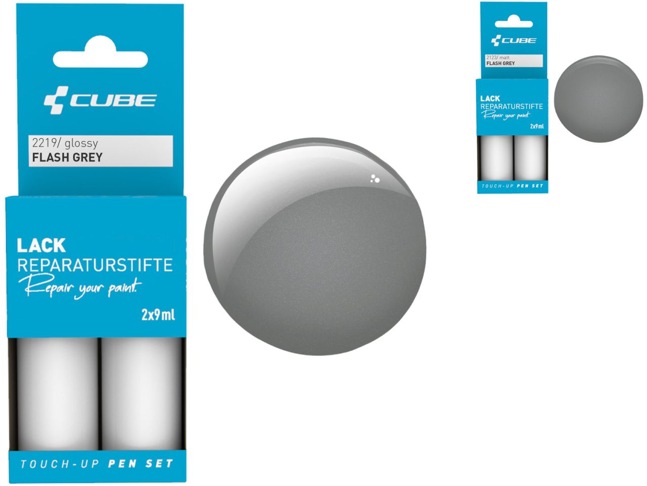 Cube Lackreparaturstift Set FLASH GREY kaufen | Bike-Discount